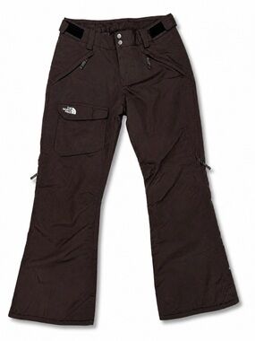 North Face HyVent Snow Pants Womens M Brown Ski Snowboard Waterproof Insulated